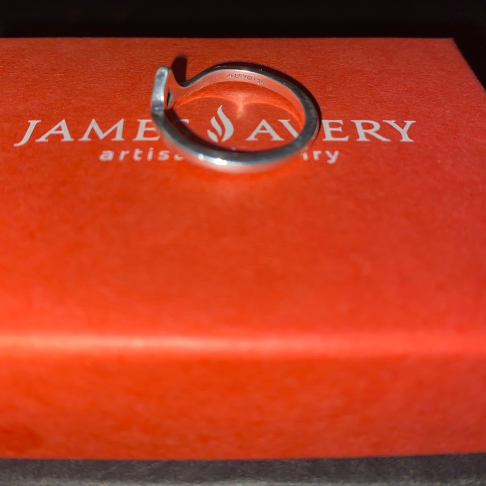 James Avery script initial ring